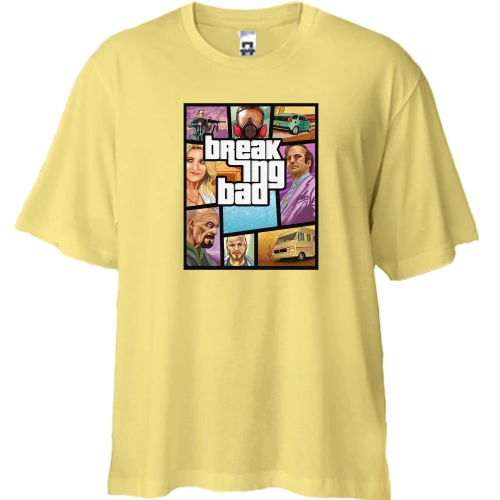 Футболка двунитка Oversize Breaking Bad (в стиле GTA)