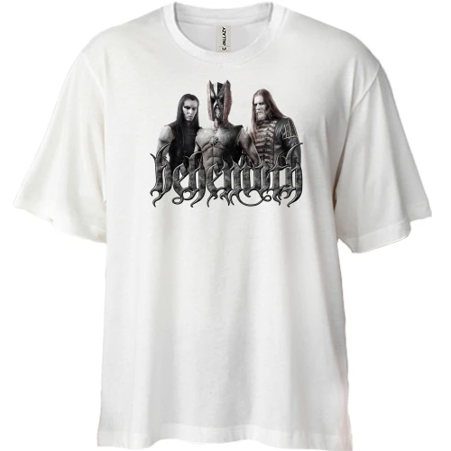 Футболка двонитка Oversize, Білий, Behemoth (Воїни)