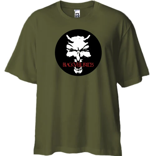 Футболка двунитка Oversize Black veil brides Monster