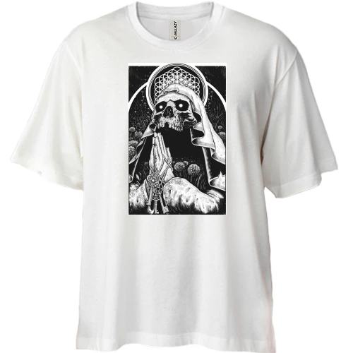 Футболка двунитка Oversize c Bring me the horizon Faceless