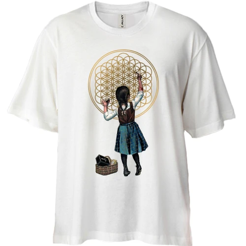 Футболка двунитка Oversize, Белый, c Bring me the horizon - Sempiternal (2)
