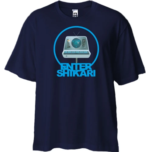 Футболка двунитка Oversize, Синий, Enter Shikari The Spark