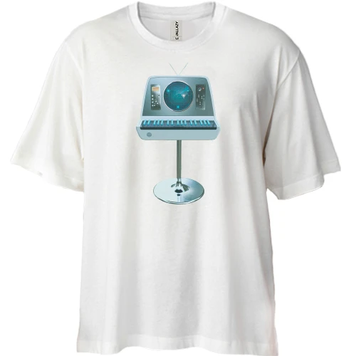 Футболка двунитка Oversize, Белый, Enter Shikari The Spark (2)