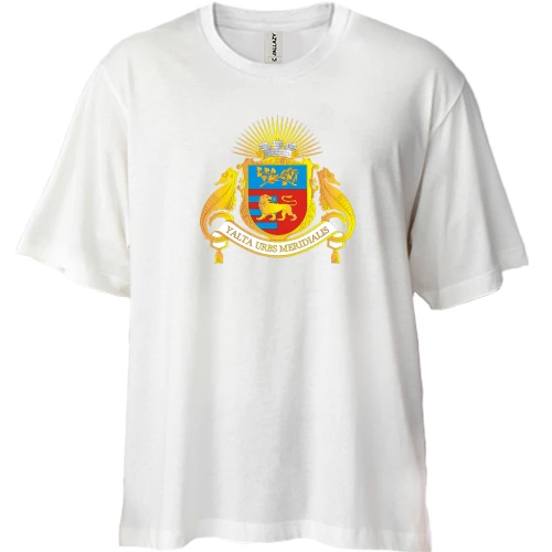 Футболка двунитка Oversize Герб города Ялта