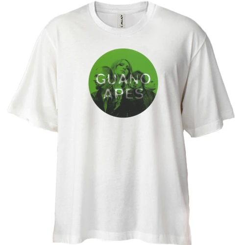 Футболка двунитка Oversize, Белый, Guano Apes Sunday Lover