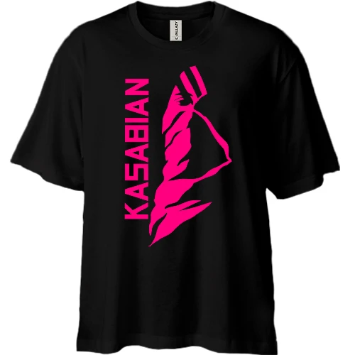 Футболка двонитка Oversize, Чорний, Kasabian (2)