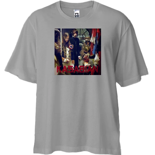 Футболка двунитка Oversize, Белый, Kasabian West Ryder Pauper Lunatic Asylum