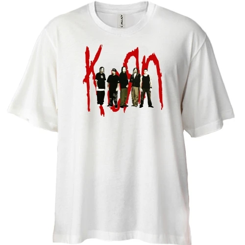 Футболка двунитка Oversize Korn Band