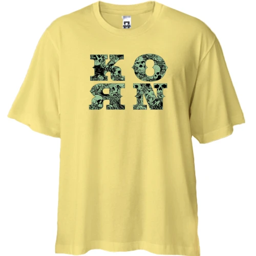 Футболка двунитка Oversize Korn USD Style