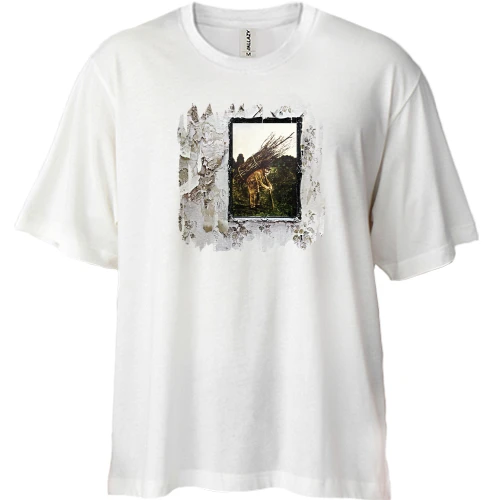 Футболка двунитка Oversize Led Zeppelin IV