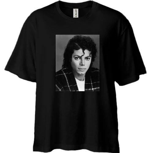 Футболка двунитка Oversize Michael Jackson (фото)