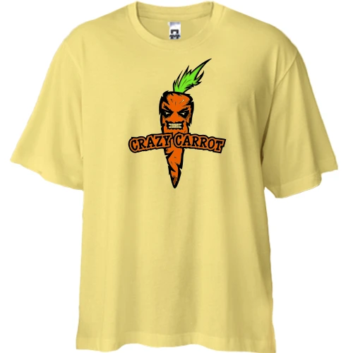 Футболка двунитка Oversize Crazy Carrot