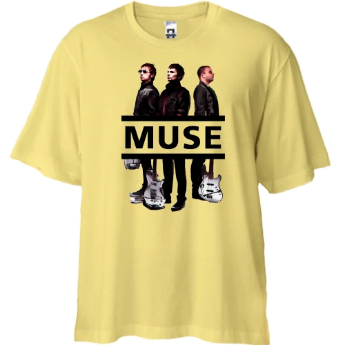 Футболка двунитка Oversize Muse Band (арт)