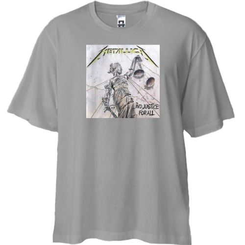 Футболка двунитка Oversize Metallica …And Justice for All