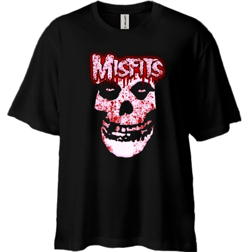 Футболка двунитка Oversize The Misfits (с кровью)