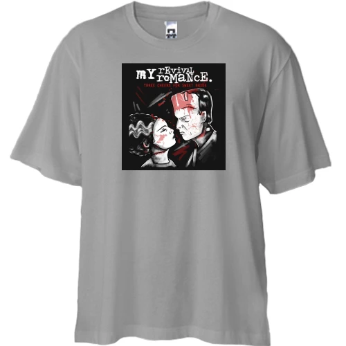 Футболка двунитка Oversize, Серый, My Chemical Romance - Three Cheers for Sweet Revenge