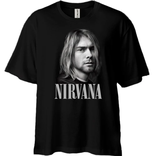 Футболка двунитка Oversize Курт Кобейн (Nirvana)