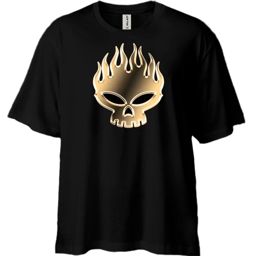 Футболка двонитка Oversize, Чорний, The Offspring Gold