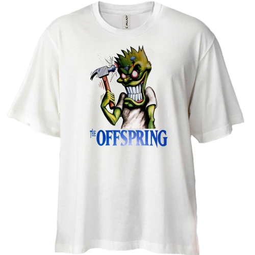 Футболка двунитка Oversize, Белый, The Offspring - Hammerhead