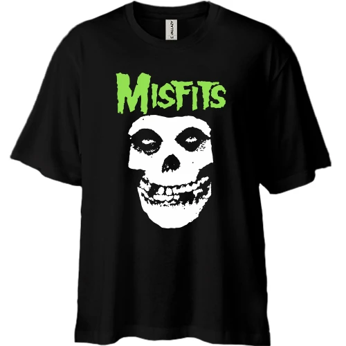 Футболка двонитка Oversize, Чорний, The Misfits (2)