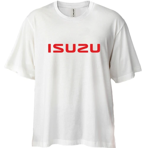 Футболка двунитка Oversize, Белый, Isuzu