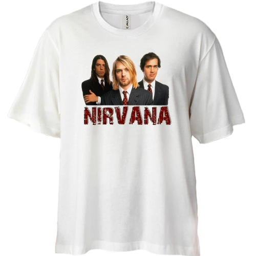 Футболка двунитка Oversize Nirvana (color)