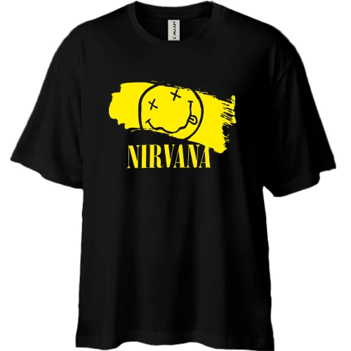 Футболка двонитка Oversize NIRVANA Painted Smile (2)