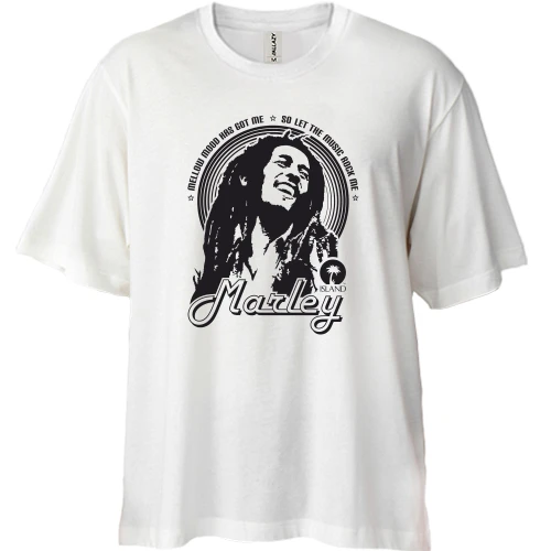 Футболка двунитка Oversize Bob Marley