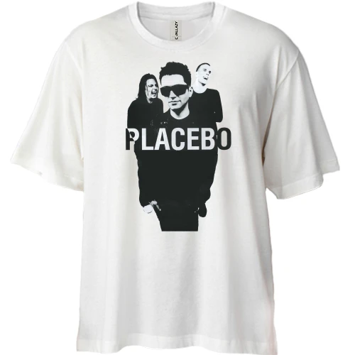 Футболка двунитка Oversize, Белый, Placebo Band