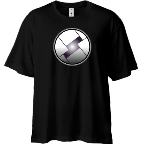 Футболка двунитка Oversize, Черный, SkyNet