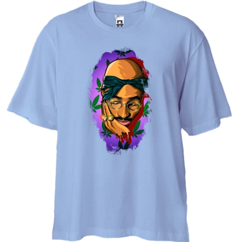 Футболка двонитка Oversize з 2PAC арт (2)
