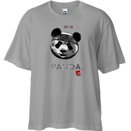 Футболка двунитка Oversize CYGO - Panda E
