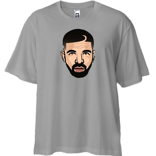 Футболка двонитка Oversize з Drake (ілюстрація)