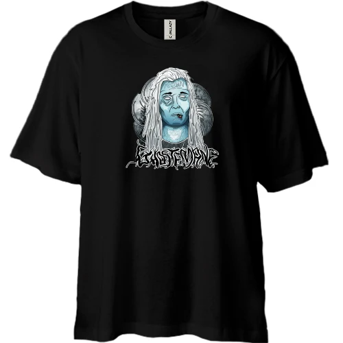 Футболка двонитка Oversize, Чорний, з Ghostemane (арт)