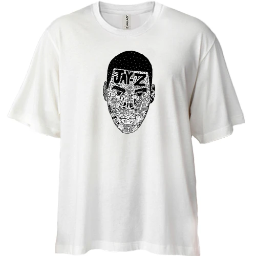 Футболка двунитка Oversize с Jay Z