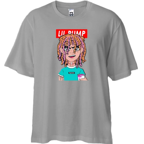 Футболка двонитка Oversize з Lil Pump (ілюстрація)