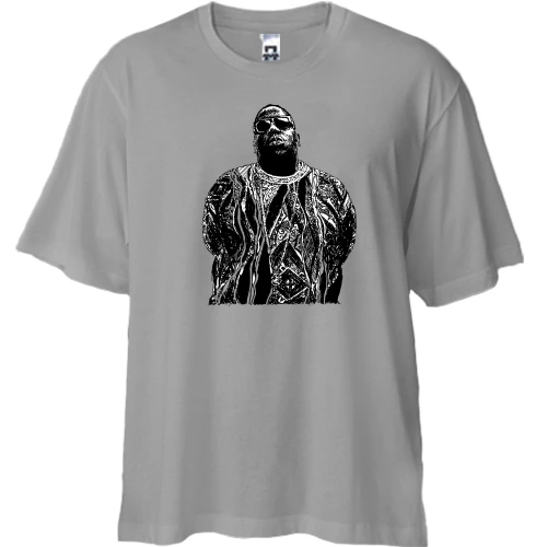 Футболка двунитка Oversize, Серый, с Rick Ross (2)