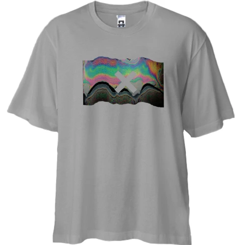 Футболка двунитка Oversize, Синий, с The XX