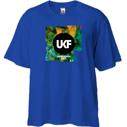 Футболка двунитка Oversize с UKF Drum Bass