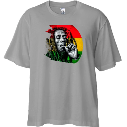 Футболка двонитка Oversize з Bob Marley (2)