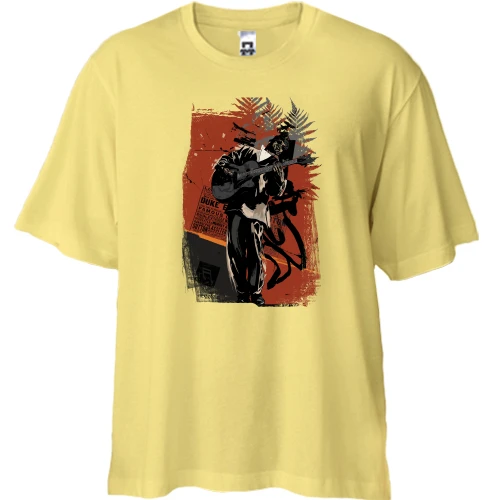 Футболка двунитка Oversize, Желтый, Jazz (2)