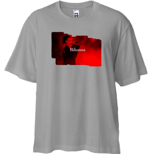 Футболка двонитка Oversize Rihanna