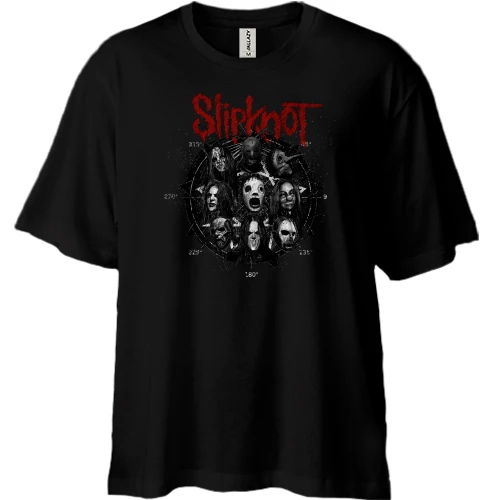Футболка двунитка Oversize Slipknot Band