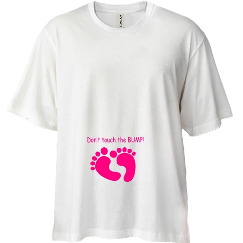 Футболка двунитка Oversize don't touch the bump