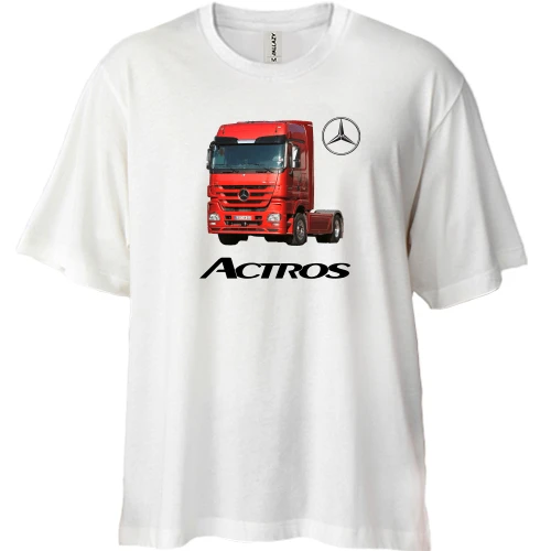 Футболка двунитка Oversize Mercedes-Benz Actros