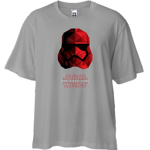 Футболка двунитка Oversize, Серый, с джедаем (STAR WARS)