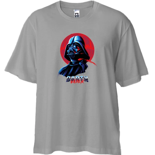 Футболка двунитка Oversize Darth Vader