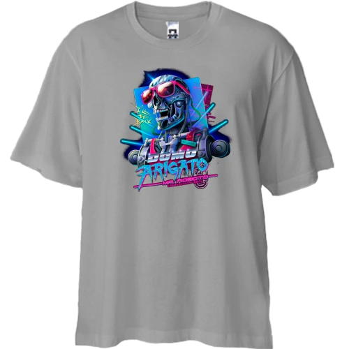 Футболка двунитка Oversize Domo Arigato
