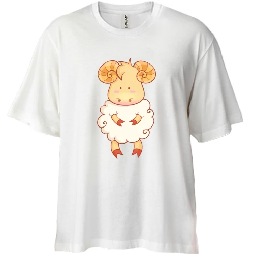 Футболка двунитка Oversize с барашком (2)