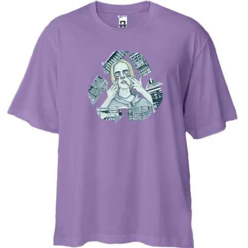 Футболка двунитка Oversize с PHARAOH